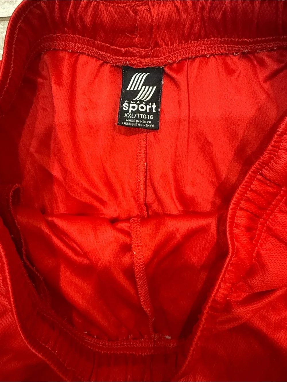 The Children's Place Red Mesh Athletic Shorts with Stripe Hem